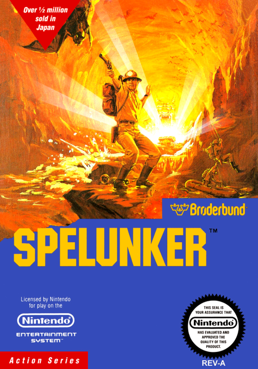 Spelunker (USA) box art